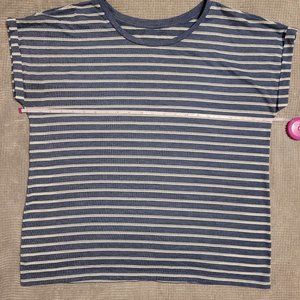 Light Blue Striped Top